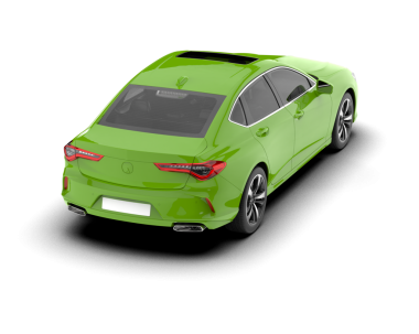 modern yeşil spor araba