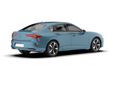 Modern araba arka planda izole edilmiş. 3D görüntüleme - illüstrasyon