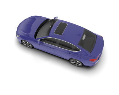 Modern araba beyaz arka planda izole edilmiş. 3d illüstrasyon