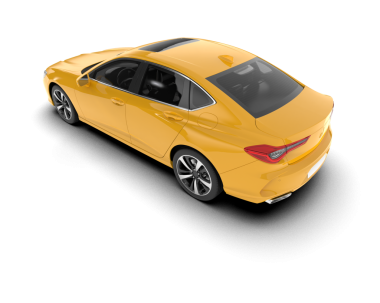 Modern lüks araba beyaz zemin üzerine