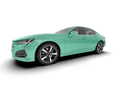 beyaz arkaplanda modern araba