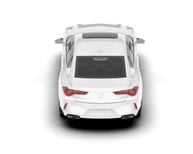 Araba modern beyaz arka plan. Ön manzara. 3d oluşturma