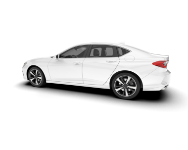 araba beyaz arkaplanda izole edildi.