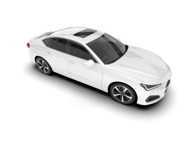 Modern araba. Beyaz arka planda izole edilmiş. 3 boyutlu model