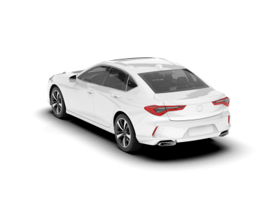 - Araba. Beyaz arka planda izole edilmiş. 3d illüstrasyon.