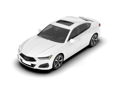 Arkası beyaz arka planda izole edilmiş beyaz lüks bir arabanın gerçekçi 3 boyutlu görüntüsü