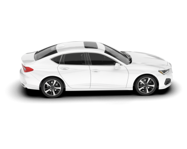 beyaz arkaplanda gerçekçi bir araba