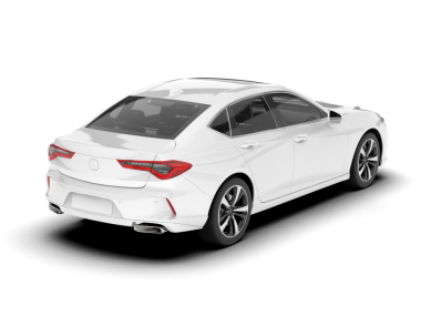 Modern gümüş renkli lüks araba, kesme yolu olan beyaz arka planda izole edilmiş. 3d oluşturma