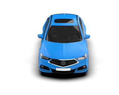 Araç yan görünümü beyaz arkaplanda izole edildi