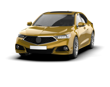 Modern araba arka planda izole edilmiş. 3D görüntüleme - illüstrasyon