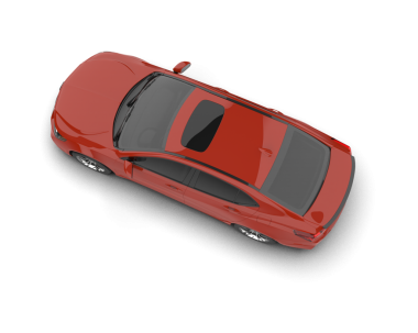 Siyah arka planda kırmızı araba