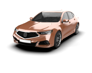 Beyaz arka planda izole edilmiş sedanlı lüks modern araba..