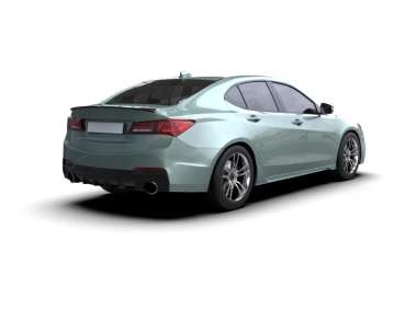 İzole edilmiş bir arabanın beyaz arkaplandaki 3 boyutlu görüntüsü