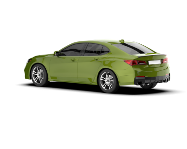 beyaz arka planda modern araba