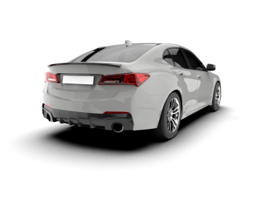 beyaz arkaplanda modern araba.