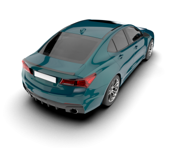 Siyah arka planda modern araba. 3 boyutlu illüstrasyon. yüksek kalite