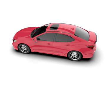 Modern kırmızı sedan. 3 Boyutlu Hazırlama