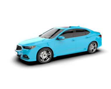 mavi modern lüks araba