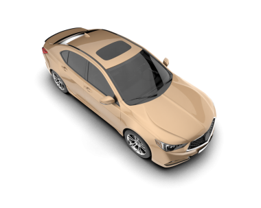 Araba beyaz arka planda izole edilmiş. 3d illüstrasyon