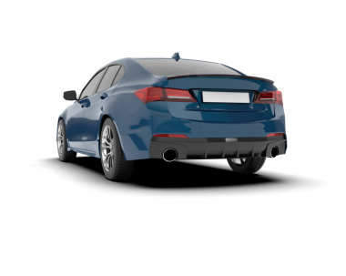 araba modern aile beyaz arka planda izole