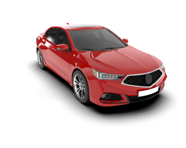 modern araba beyaz arkaplanda izole edildi