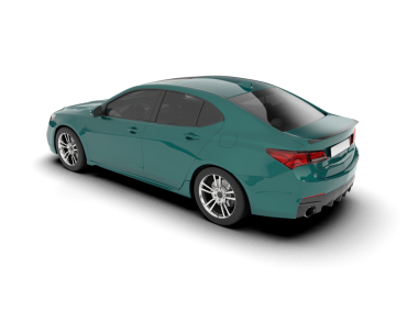 modern araba gölgeli beyaz bir arka planda izole edilmiş.