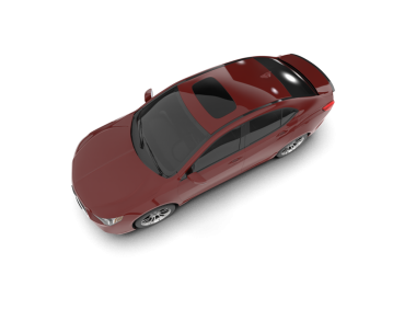 beyaz izole kırmızı spor araba