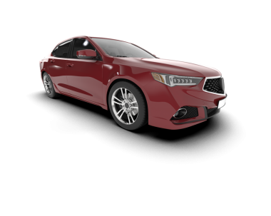 Gri arka planda modern lüks bir araba. 3d illüstrasyon