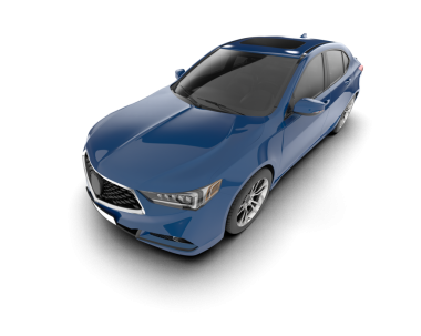 Gri arka planda izole edilmiş gerçekçi araba, vektör illüstrasyonu