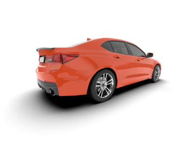 modern lüks araba beyaz arka planda izole edilmiş.