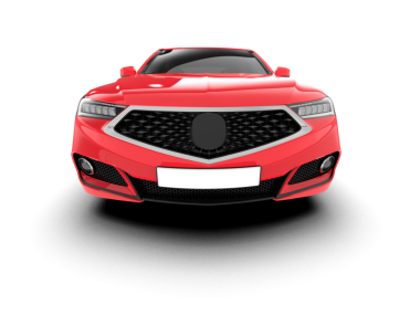 gerçekçi modern spor araba ön görünümü