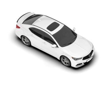 Modern araba beyaz arka planda izole edilmiş. 3d oluşturma