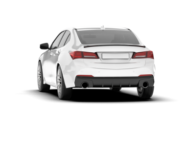 Beyaz arka planda modern bir araba. vektör illüstrasyonu