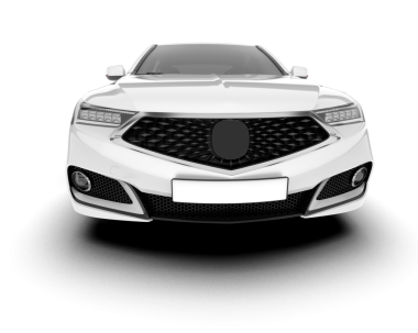 Lüks araba beyazda izole edilmiş