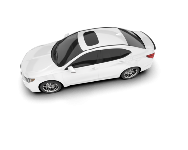 Modern araba. beyaz arkaplanda izole edilmiş araba 3 d illüstrasyon