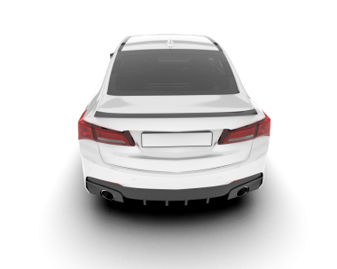 modern araba beyaz arka planda izole edildi. 3 boyutlu çizim - illüstrasyon