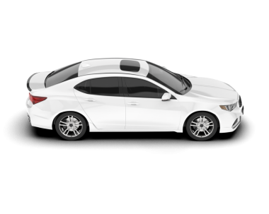 Beyaz arka planda izole edilmiş beyaz modern araba