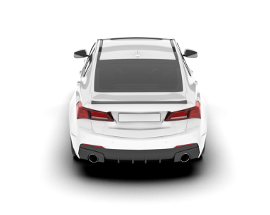 araba beyaz arkaplanda izole edildi