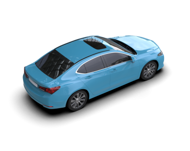 Beyaz arka planda modern lüks bir araba. 3d oluşturma.