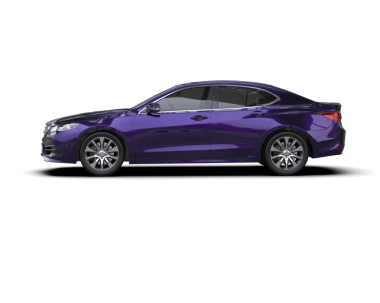 mor lüks araba - beyaz arkaplanda izole edilmiş yan görünüm