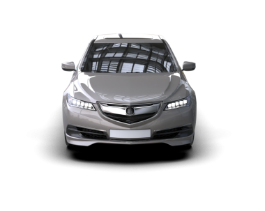 Modern araba arka planda izole edilmiş. 3D görüntüleme - illüstrasyon