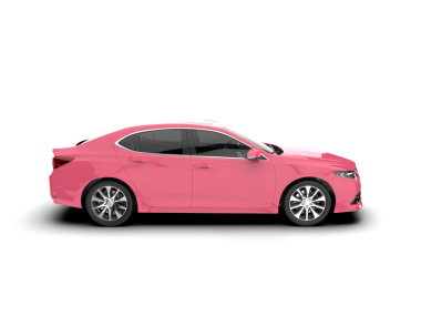 açık arkaplanda pembe modern bir araba.