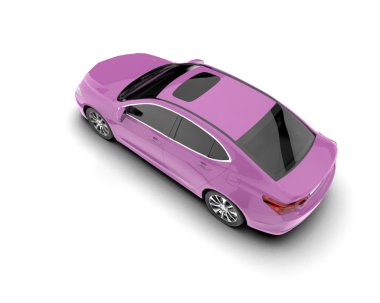 modern pembe araba beyaz arka planda izole edilmiş