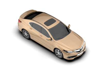 Modern araba. 3d oluşturma