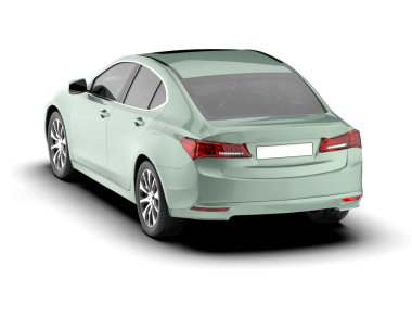 Beyaz arka planda modern bir araba. 3d oluşturma