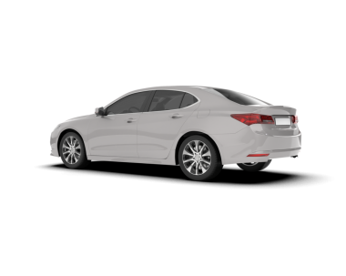 Modern araba beyaz arka planda izole edilmiş. 3d oluşturma