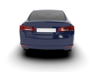 araba beyaz arkaplanda izole edildi.