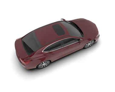 kırmızı modern araba beyaz üzerine izole edilmiş.