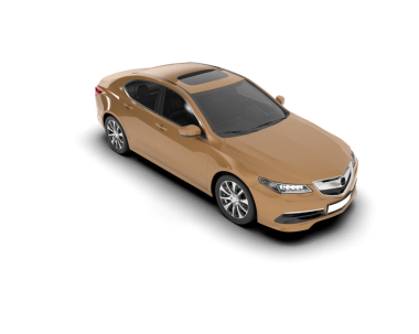 Üç boyutlu izole edilmiş araç beyaz arkaplanda görüntüleniyor