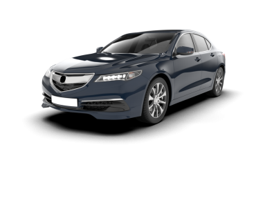 Siyah arka planda izole edilmiş modern siyah sedan araba.